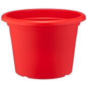 Pot à fleurs en plastique, 16", rouge