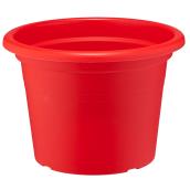 Pot à fleurs en plastique, 12", rouge