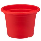 Pot à fleurs en plastique, 8", rouge