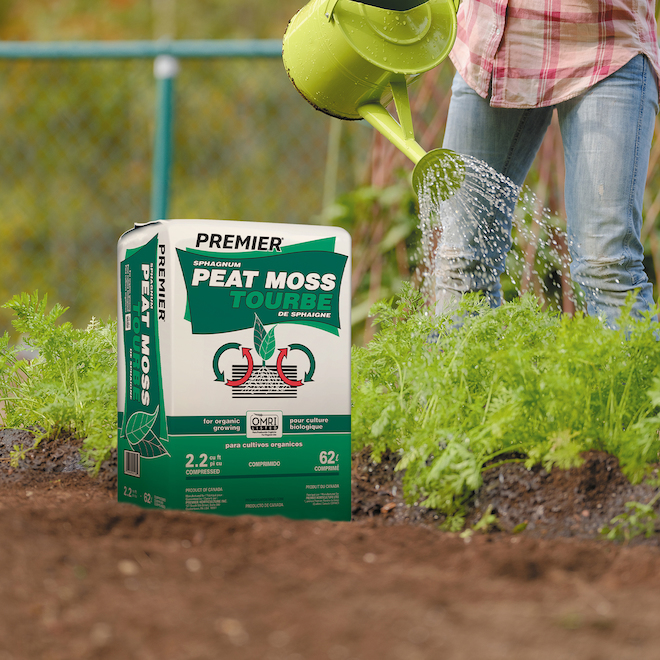 Premier 62-L Sphagnum Peat Moss - 2.2-ft³ Compressed