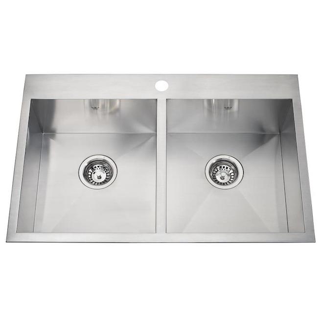 Kindred Drop In Undermount Kitchen Sink 20 9 16 X 31 1 4 RONA   12975091 L 