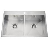 Kindred Drop-In/Undermount Kitchen Sink - 20 9/16” x 31 1/4”