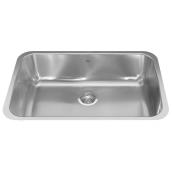 Kindred 29.75-in x 18.75-in Stainless Steel - Undermount Single Bowl Residential Kitchen Sink