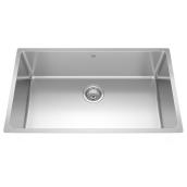 Kindred 30.6-in x 18.2-in Stainless Steel Single Bowl Undermount Residential Kitchen Sink