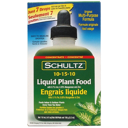 Engrais liquide Schultz pour plantes 10-15-10 118 ml