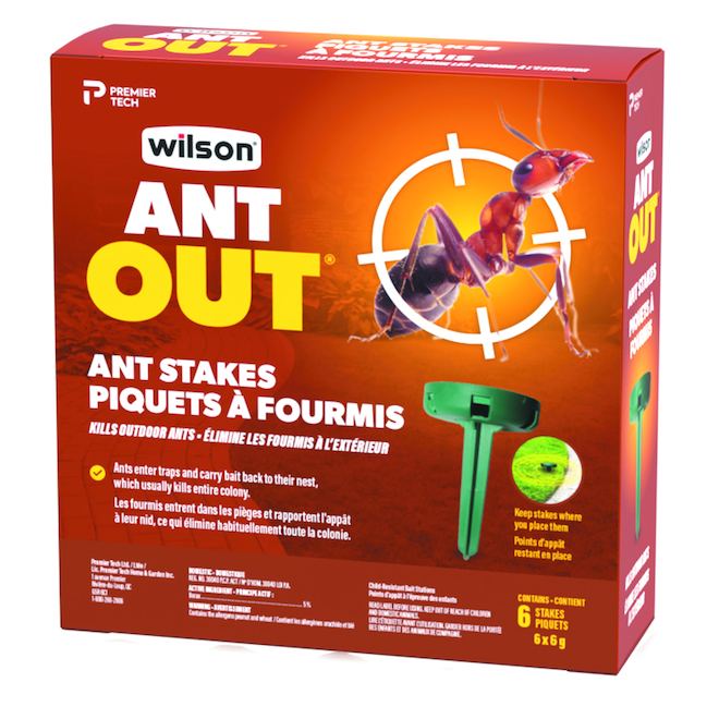 Wilson AntOut Ant Traps - Borax Stakes - 6/Pack