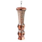 Mangeoire d'oiseaux tubulaire Armstrong métal cuivre 3,5 lb