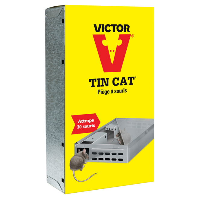 Piège à souris Tin Cat par Victor en métal réutilisable capture 30 souris  M310STRI