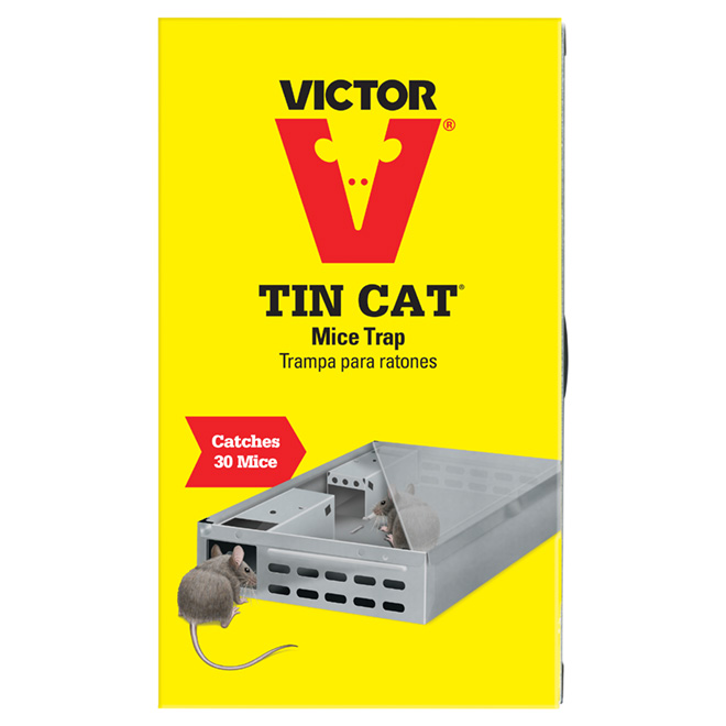 Victor Tin Cat Reusable Metal Mice Trap  Up to 30 Mice