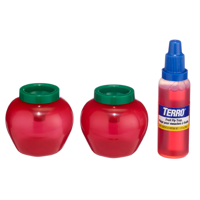 Non-Toxic Fruit Fly Traps - Apple Style  -2 Pack