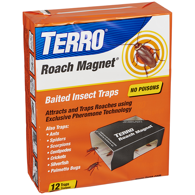 Terro Multi-Surface Roach Baits 6 Count, 2 Pack, Black