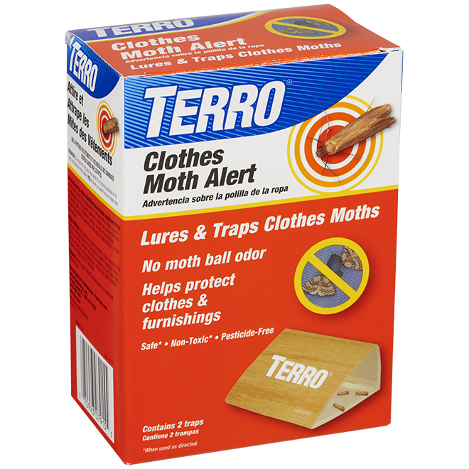 Terro Safe Non Toxic Pesticide-Free Clothes Moth Alert Trap - 2/Pack