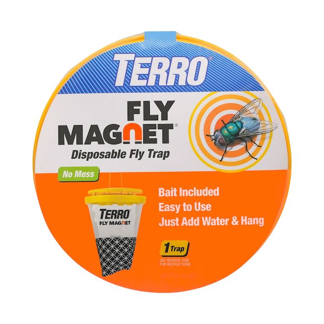 Terro Fly Magnet No Mess Disposable Fly Bag Trap with Bait