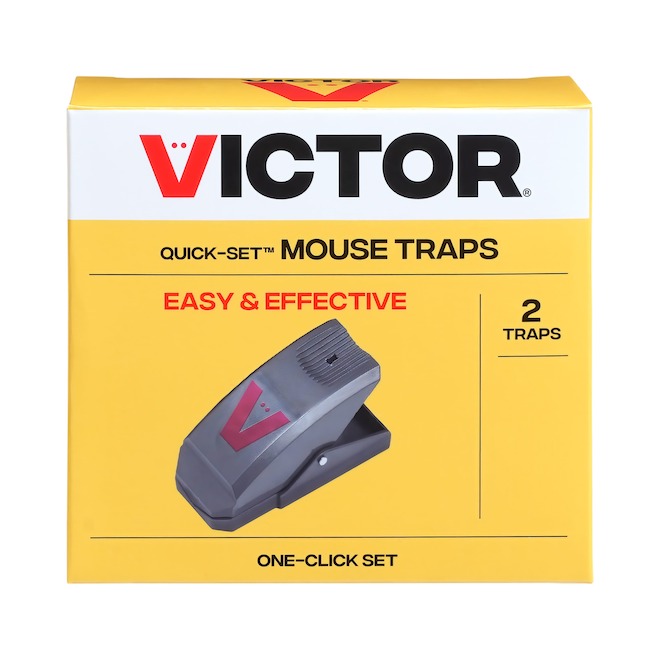 Victor Quickset 2-Pack Tunnel Style Indoor/Outdoor Mouse Trap
