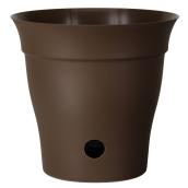 Pot et soucoupe interne «Contempra» Chocolat