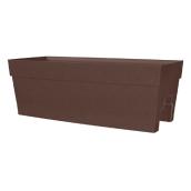 Jardinière de rampe, DCN Harmony, plastique, 27 po, brun