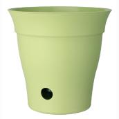 "Contempra" Pot with inside saucer - Green