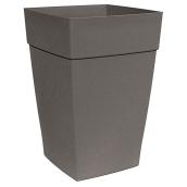 DCN Harmony Tall Planter - Plastic - 12-in - Slate