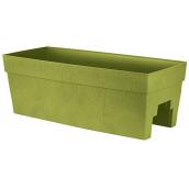 Jardinière pour rampe en plastique DCN Harmony, 27 po, vert