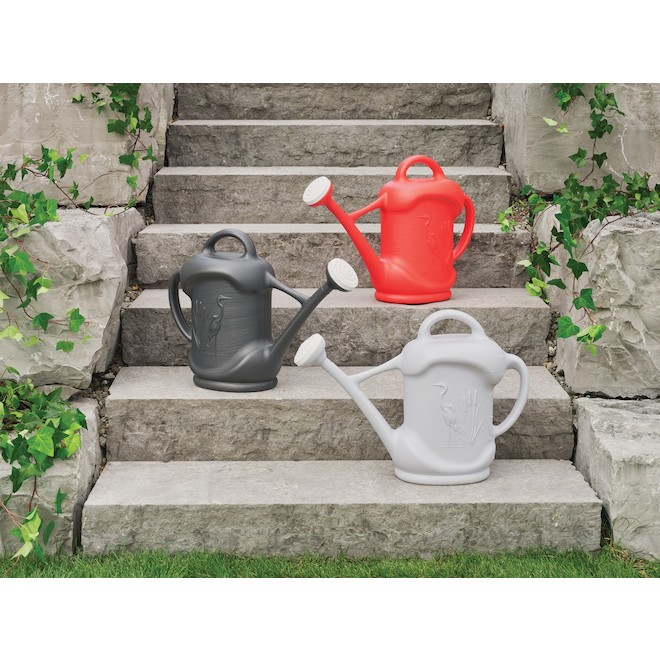 DCN 11.3-Litre Plastic Red Heron Design Watering Can