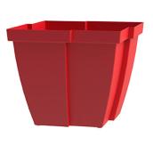 Jardinière carrée «Quattro» Rouge