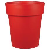 Jardinière en plastique « Viva », 17 po x 19 po, rouge mat