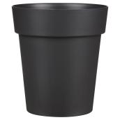 Jardinière en plastique « Viva», 13 po x 14,5 po, ardoise