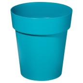 Jardinière en plastique Viva de DCN, bleu mat, protection UV, intérieur/extérieur