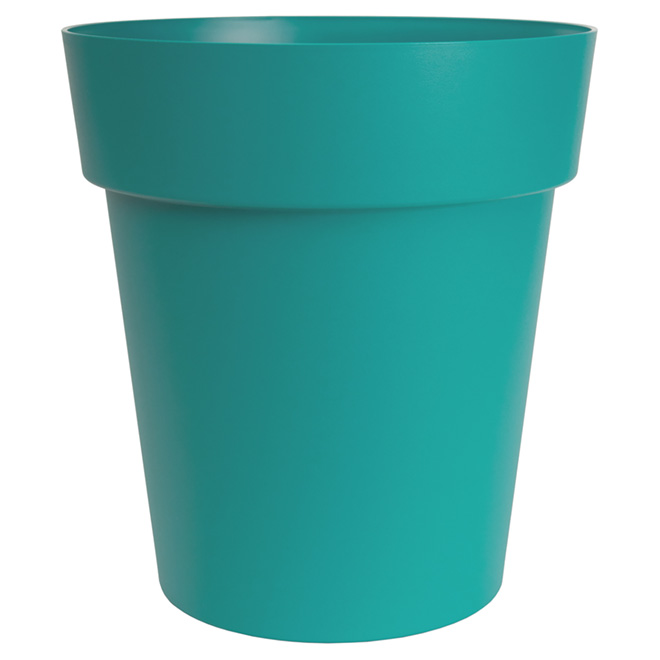 Round Viva Planter - 17" - Plastic - Flat Blue