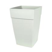DCN 1-Pack - 12-in x 18-in - Light Grey Plastic - Self-Watering Tall Planter