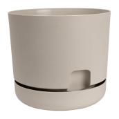 Jardinière Oasis DCN auto-irrigante 12 x 10,5 po en plastique moka mat