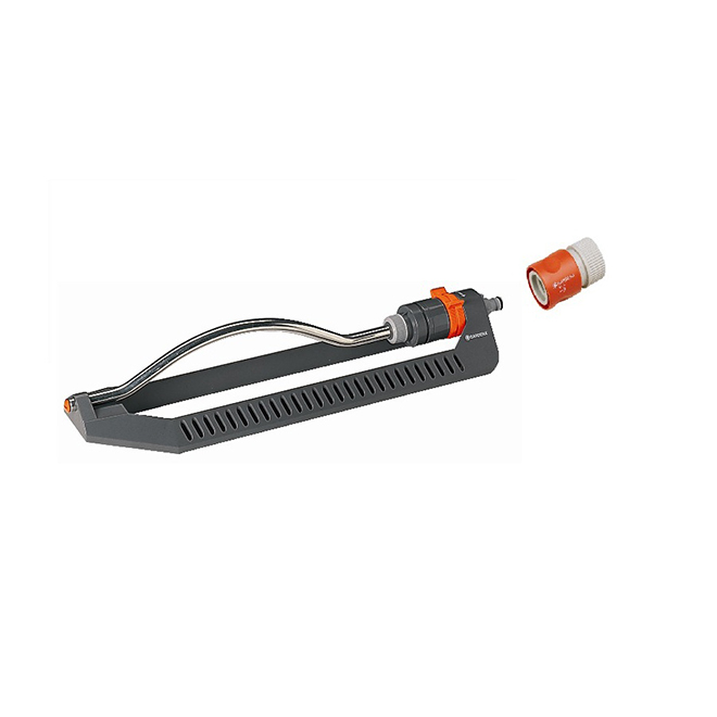 Gardena Arroseur oscillant à jet 360° sur base traîneau, 2 700 pi² N1981A Gardena Arroseur oscillant à jet 360° sur base traîneau, 2 700 pi² N1981A