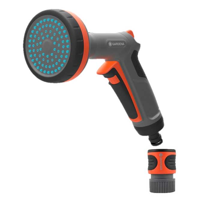 Gardena Pistolet d’arrosage, jet doux, antigel, gris/orange 6322-FPA Gardena Pistolet d’arrosage, jet doux, antigel, gris/orange 6322-FPA