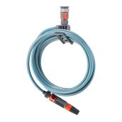 Spiral Garden Hose with Nozzle - 25'