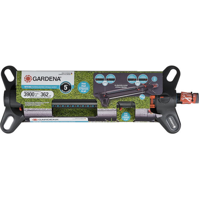 GARDENA Aquazoom 3800-Coverage Plastic Oscillating Sprinkler