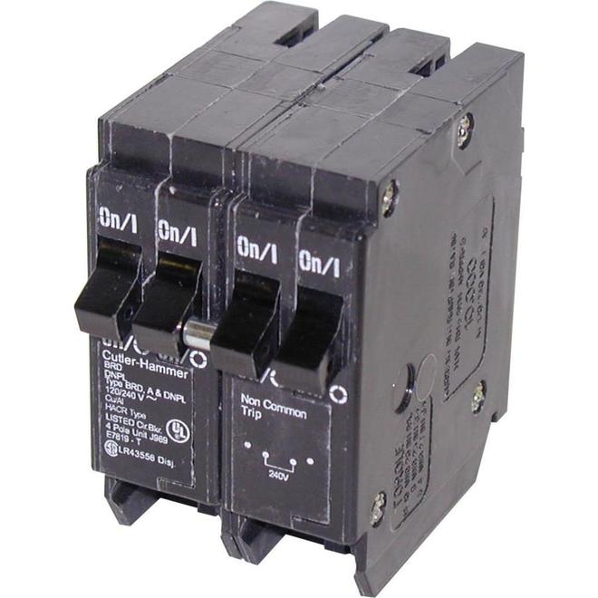 120 VAC 120/240 VAC 120 VAC 15-40-15 A DNPL Circuit Breaker