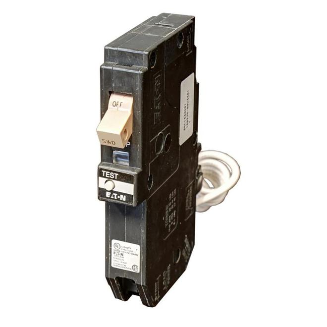 Eaton Type CH Disjoncteur unipolaire 15A avec prise de terre