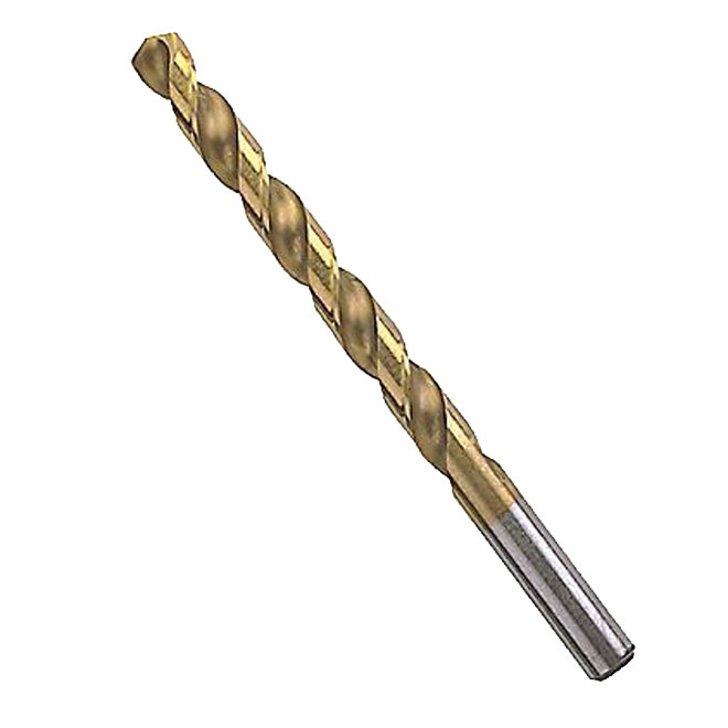 Bosch Titanium-Coated Drill Bit - 7/64-in Dia x 2 5/8-in L - Round Shank - Double Flute - 2 Per Pack