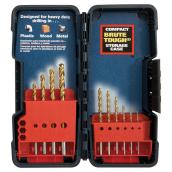 Titanium-Coated Drill Bit Set - 10 Pieces