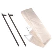 Courroie anti-vent et piquets pour abri, simple, 6'6
