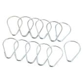 Fixations à crochet pour abri extérieur, métal, paquet de 12