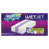 Coussins de recharge pour balai à pile Swiffer Wetjet, 12/bte