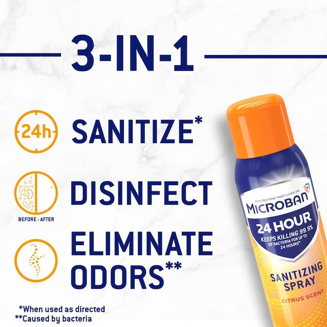 Microban Aerosol Disinfectant 1-Pack 33.6 oz Citrus All-Purpose Cleaner