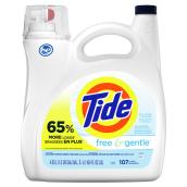 Tide free & gentle Liquid Laundry Detergent - 4.55 L