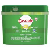 Cascade ActionPacs 60-Count Lemon Dishwasher Detergent