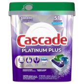 Cascade Platinum Plus Dishwasher Detergent - 51 Tablets