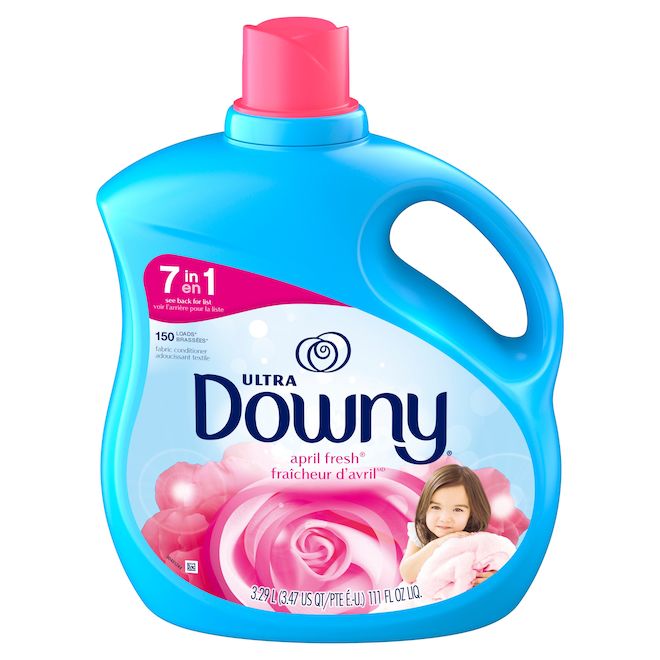 Assouplisseur Ultra Downy fraîcheur d'avril 7 en 1, 3,29 L 150 brassées