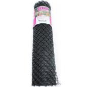 Clôture de pelouse en maille noire de 50 pi x 4 pi