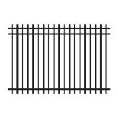 Master Halco 4-ft Black Square Top Ornamental Fence Panel