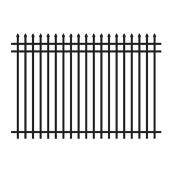 Master Halco 4-ft Black Spear Top Ornamental Fence Panel